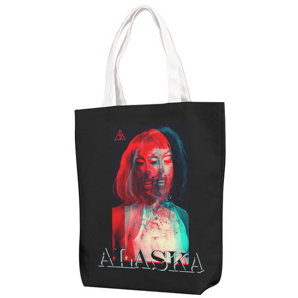 Alaska - Glitchy Photo Jumbo Tote Bag - dragqueenmerch