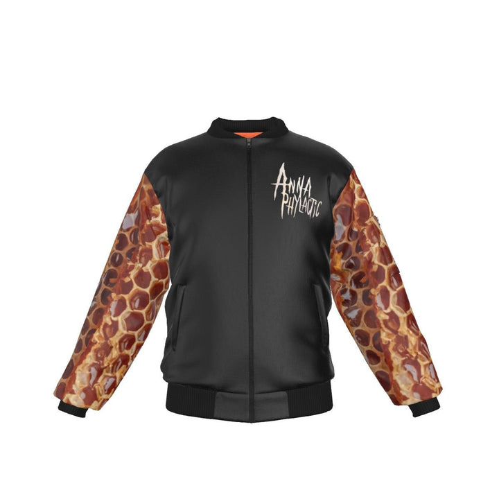 Anna Phylactic - Honeycomb All-Over Print Bomber Jacket - dragqueenmerch