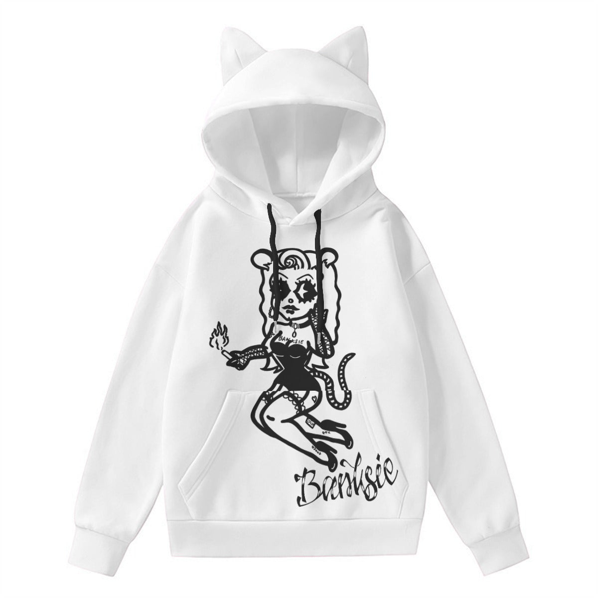 Cute cat hotsell hoodie with ears