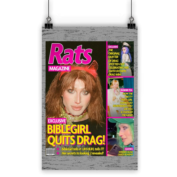 BIbleGirl - Rats Poster - dragqueenmerch