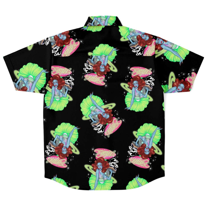 Biqtch Puddin "Alien" Camp Shirt - dragqueenmerch