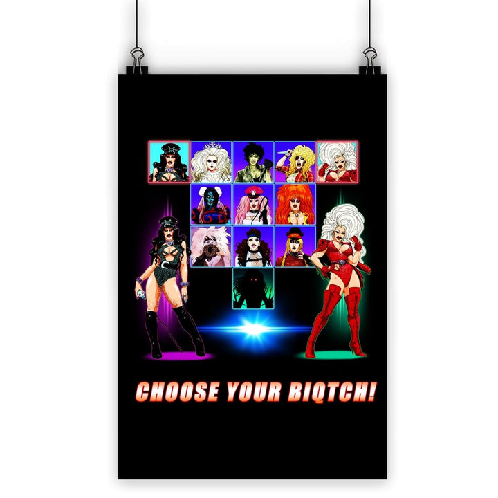 Biqtch Puddin - Choose Your Biqtch Poster - dragqueenmerch