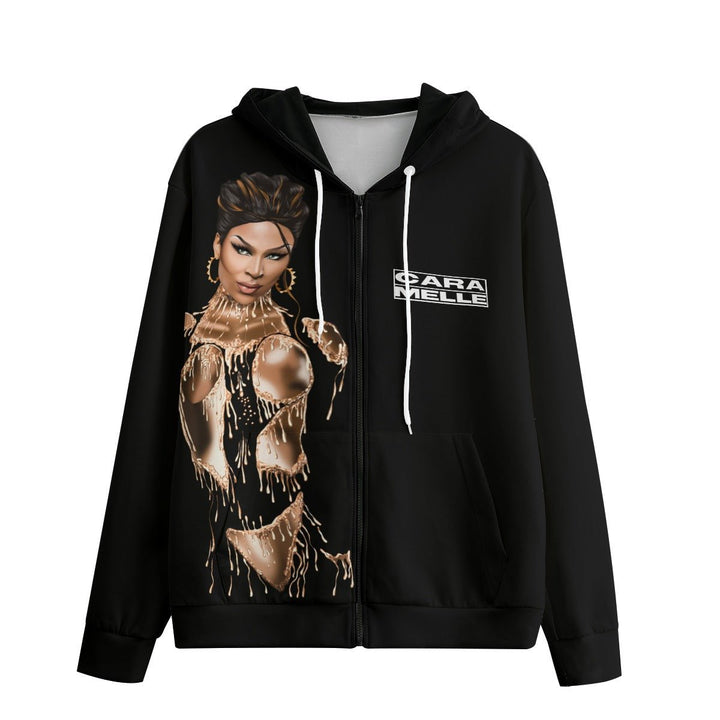 Cara Melle - No Crumbs Left Premium 100% Cotton Zip Hoodie - dragqueenmerch