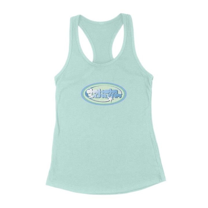 Dakota Schiffer - Blue Logo Next Level Ladies Racer Back Tank Top - dragqueenmerch