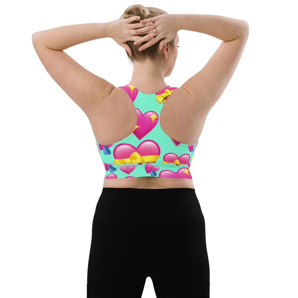 DQM LOTS OF LUV EMOJI COLLECTION SPORTS BRA