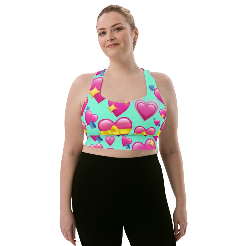 DQM LOTS OF LUV EMOJI COLLECTION SPORTS BRA – dragqueenmerch