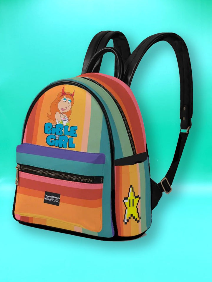 DQM X HYPER iCONiC. BibleGirl - Biblelois Mini Backpack - dragqueenmerch