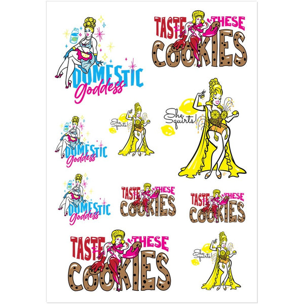 Jaymes Mansfield - Week 3 Sticker Sheet - dragqueenmerch