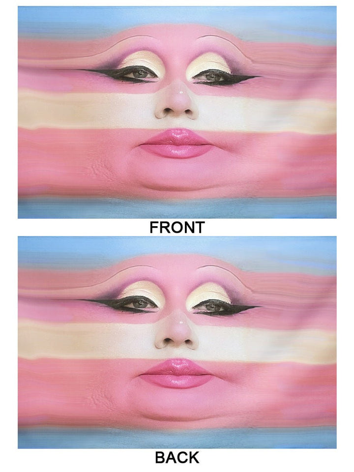 Juno Birch - Trans Pride Mood All-Over Print Flag - dragqueenmerch