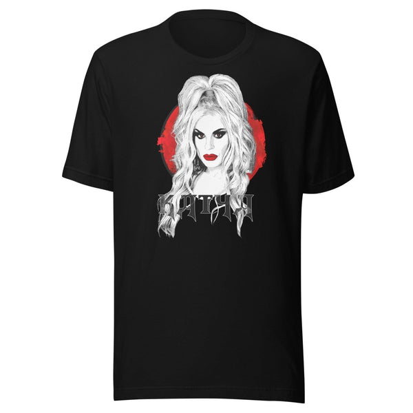 Katya - High Pony (Black) T-shirt - dragqueenmerch