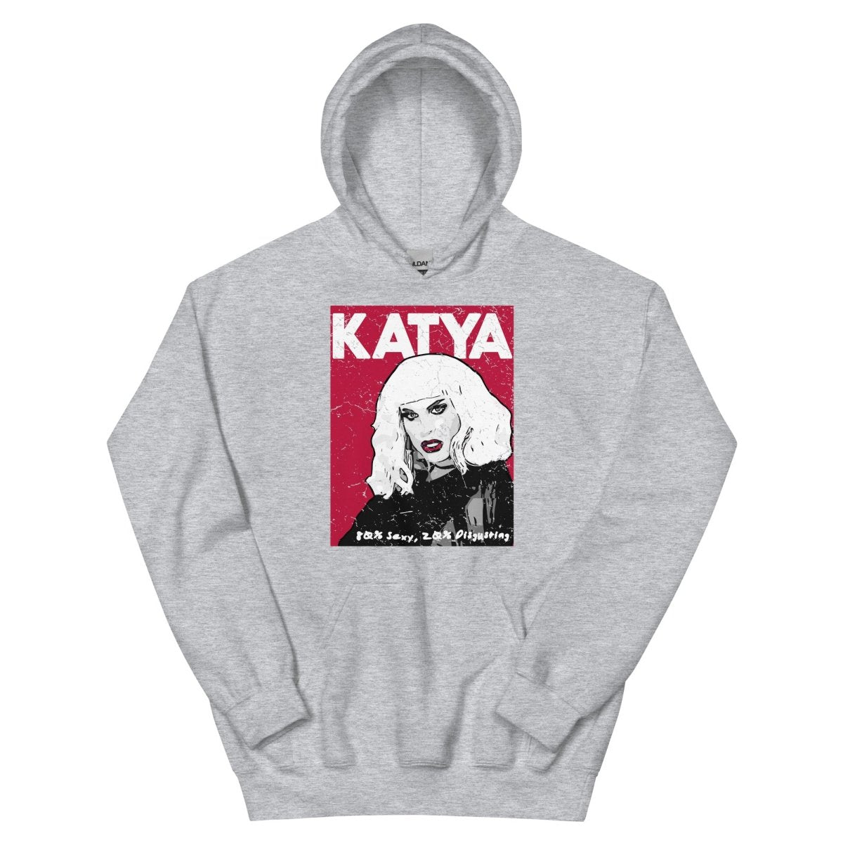 Katya Red Sexy Disgusting Hoodie – dragqueenmerch