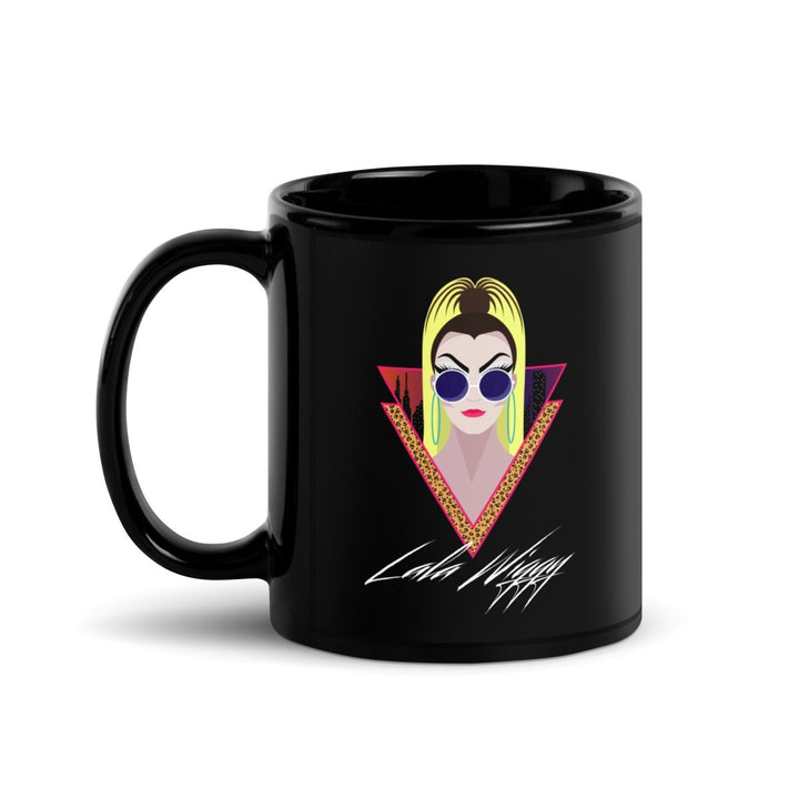 Lala Wiggy - Lady Wiggy Black Glossy Mug - dragqueenmerch