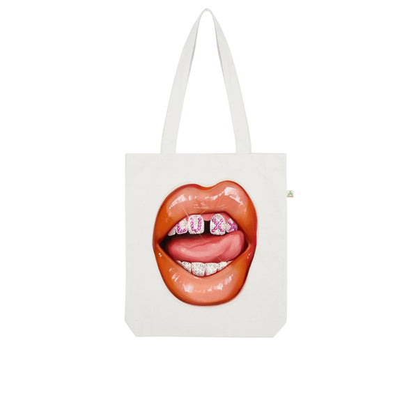 Luxx Noir London - Lip Service Organic Tote Bag - dragqueenmerch