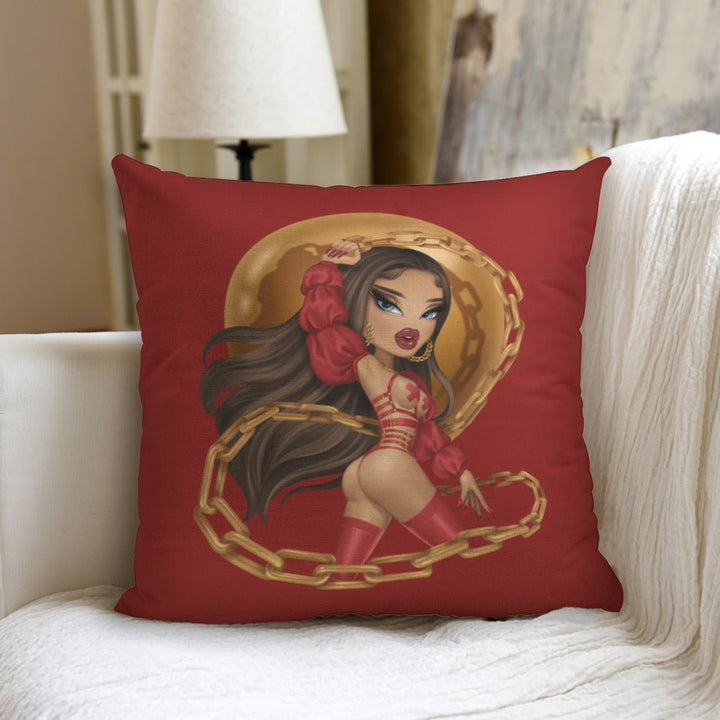 M1SS JADE SO - POWER TOP NA BRATZY THROW PILLOW - dragqueenmerch