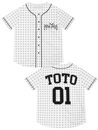 Miss Toto - Metal Logo Unisex Baseball Jersey – dragqueenmerch