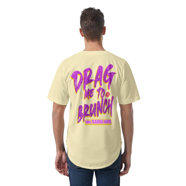 Mrs. Kasha Davis - Drag Me to Brunch - Baseball Jersey - dragqueenmerch