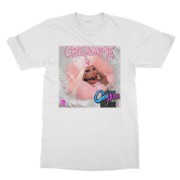 OCEANE AQUA-BLACK CREAMPIE T-SHIRT - dragqueenmerch