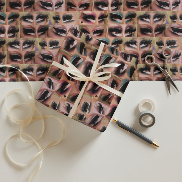 Trixie Mattel - Eyes Wrapping paper sheets - dragqueenmerch