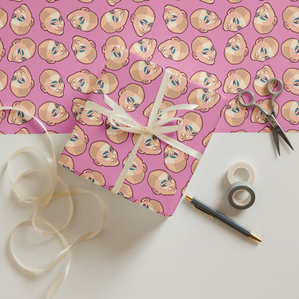 Trixie Mattel - Floating Heads Wrapping paper sheets - dragqueenmerch