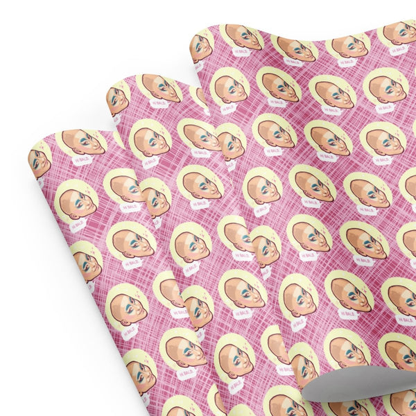 Trixie Mattel - Hi Bald Wrapping paper sheets - dragqueenmerch